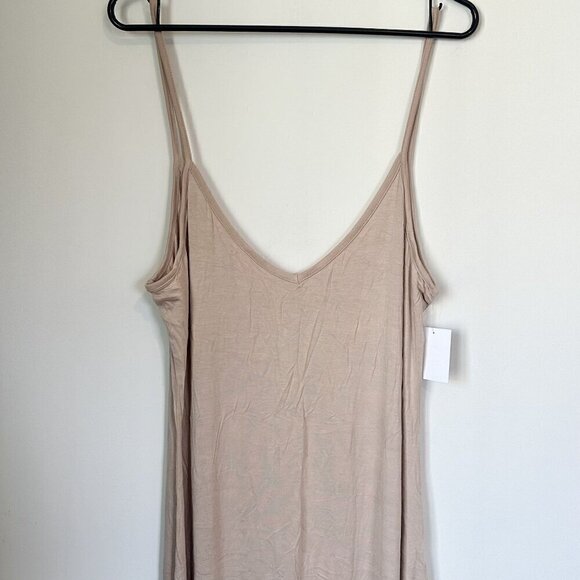 NWT Abound by Nordstrom Minimalist Tan Maxi Dress - Size: XL - Picture 2 of 7